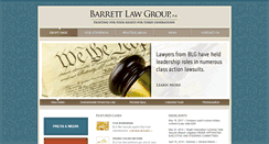 Desktop Screenshot of barrettlawgroup.com