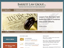 Tablet Screenshot of barrettlawgroup.com